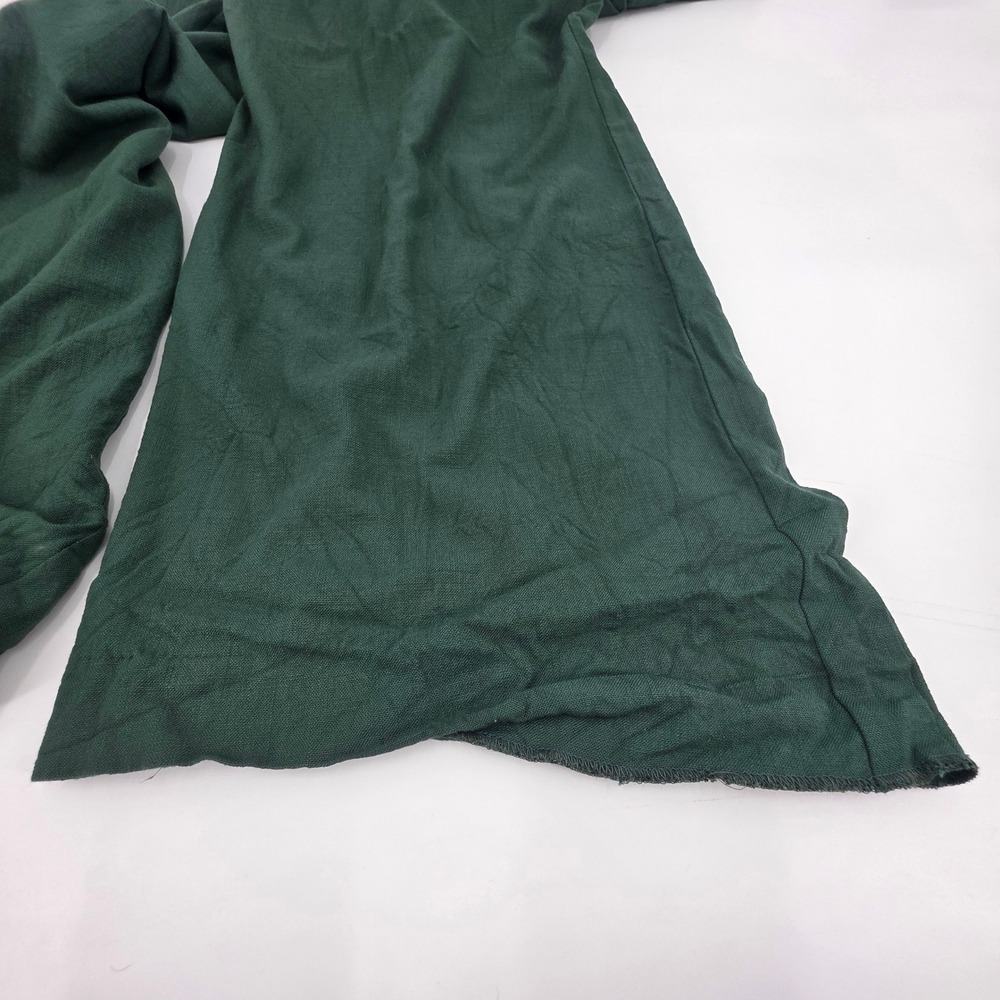 VERONICA BEARD MARBEAU PANTS WOMENS SIZE 16 GREEN TROUSERS PLEATED LINEN ***READ - Picture 15 of 16